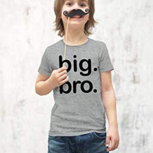 Big Brother Shirt, Big bro Shirt, Big Brother Announcement Shirt, Big Brother t Shirt Toddler (Light Gray, 18 Months)