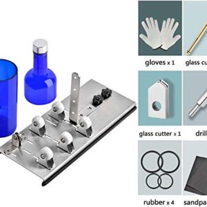 Bottle Cutter & Glass Cutter Kit, for Cutting Wine Bottle or Jars to Craft Glasses