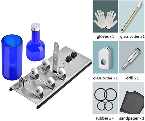 Bottle Cutter & Glass Cutter Kit, for Cutting Wine Bottle or Jars to Craft Glasses