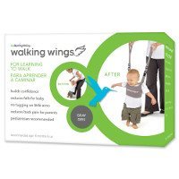 Upspring Baby Walking Wings Learn to Walk Assistant, Gray, Handheld Baby Walker Harness for Babies and Toddlers