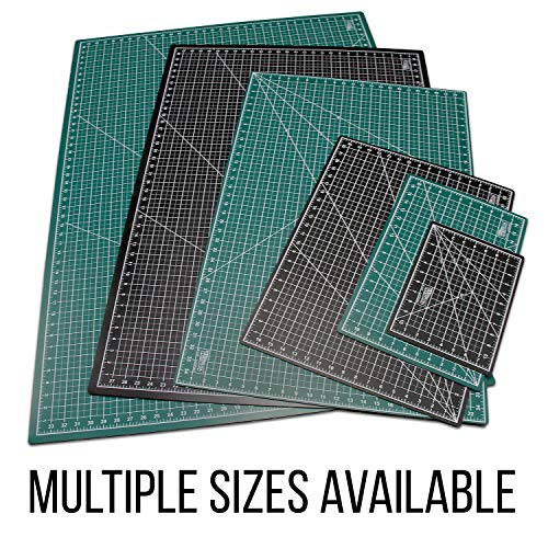 US Art Supply 18" x 24" Green/Black Professional Self Healing 5-Ply Double Sided Durable Non-Slip Cutting Mat Great for Scrapbooking, Quilting, Sewing and all Arts & Crafts Projects