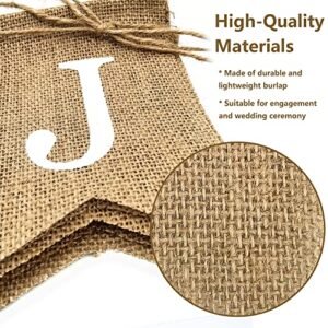 Just Married Burlap Banner, Just Married Car Decorations, Pre-Strung