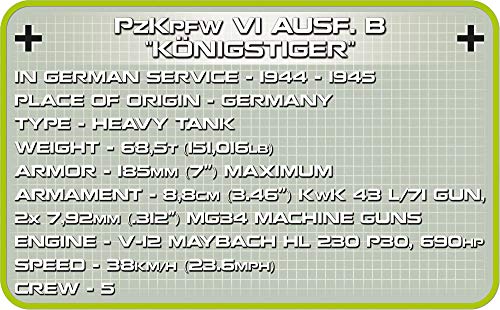 1000 Pcs Historical Collection WWII /2540/ Panzerkampfwagen Vi Tiger Ausf.B Konigstiger