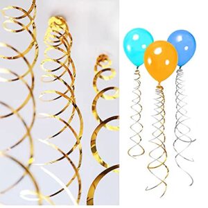 Mefuny Pack of 24 Party Swirl Decorations,Rose Gold Foil Ceiling Hanging Swirl Decoration, Whirls Decorations for Birthday,Wedding,Anniversary, Graduation Party Supplies