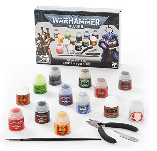 Games Workshop Warhammer 40,000 Paints and Tools Set Box