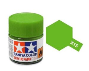 tamiya models x-15 mini acrylic paint, light green