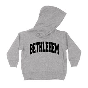 bethlehem collegiate kids hoodie sweatshirt toddler 2t heather grey