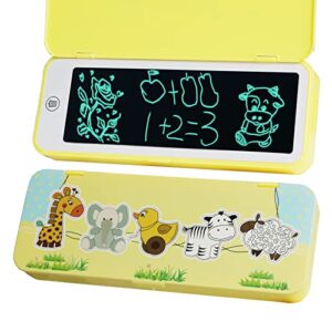 xiaychaug pencil case , lcd writing tablet pencil box, multifunction stationery case organizer box with doodle&scribbler board,cute cartoon plastic pencil case for kid,christmas gifts