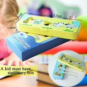 XiaYchaug Pencil Case , LCD Writing Tablet Pencil Box, Multifunction Stationery Case Organizer Box With Doodle&Scribbler Board,Cute Cartoon Plastic Pencil Case for Kid,Christmas Gifts