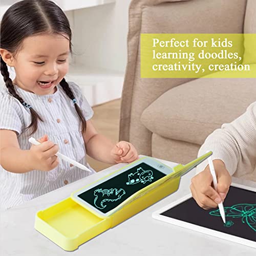 XiaYchaug Pencil Case , LCD Writing Tablet Pencil Box, Multifunction Stationery Case Organizer Box With Doodle&Scribbler Board,Cute Cartoon Plastic Pencil Case for Kid,Christmas Gifts