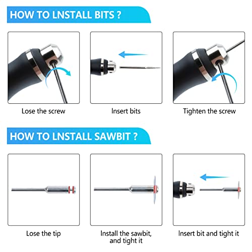 PTUI Electric Engraving Pen with 36 Bits, USB Rechargeable Cordless Engraving Machine, Portable DIY Rotary Engraver for Jewelry Wood Glass Stone Carving