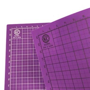 KC GLOBAL A1 (38"x26") Professional Grade Self-Healing Cutting Mat (Purple) - Odor-Free, Reversible, Eco-Friendly, Durable Bright Surface. Premium Desk Mat for Crafters, Quilters, and Hobbyist