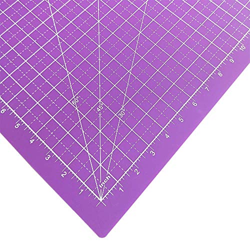 KC GLOBAL A1 (38"x26") Professional Grade Self-Healing Cutting Mat (Purple) - Odor-Free, Reversible, Eco-Friendly, Durable Bright Surface. Premium Desk Mat for Crafters, Quilters, and Hobbyist