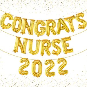 Congrats Nurse Balloons 2022 - Nurse Graduation Decorations | Congrats Nurse Party Decorations | Nurse Graduation Balloons for Nurse Graduation Party Decorations 2022 | Nurse Decorations for Party