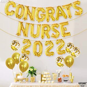 Congrats Nurse Balloons 2022 - Nurse Graduation Decorations | Congrats Nurse Party Decorations | Nurse Graduation Balloons for Nurse Graduation Party Decorations 2022 | Nurse Decorations for Party