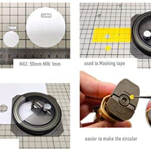 ANSAI Circular Cutter Model Hobbies Crafts Tool Cutting Dedicated Circle (1mm-50mm) Stepless Adjustment