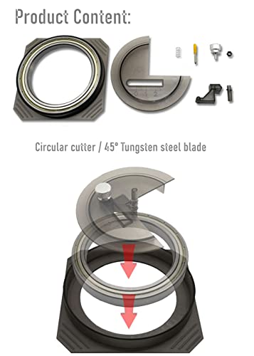 ANSAI Circular Cutter Model Hobbies Crafts Tool Cutting Dedicated Circle (1mm-50mm) Stepless Adjustment