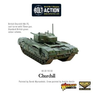 Wargames Delivered Bolt Action Tank War - British Churchill Tank, World War Two Miniatures, Action Figures 28mm Scale Tank Model for Miniature Wargaming by Warlord Games