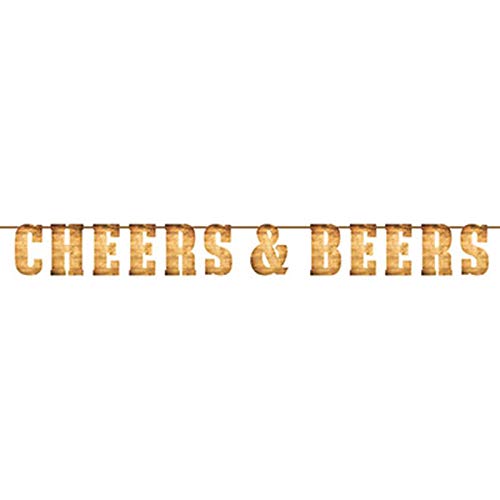 Creative Converting Cheers & Beers Letter Banner, Multicolor
