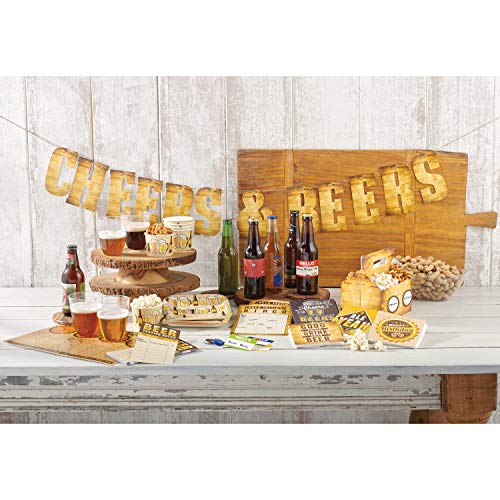 Creative Converting Cheers & Beers Letter Banner, Multicolor