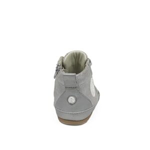 Robeez Baby Girls Minime Leather Shoes - Silver - 4