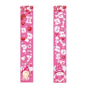 fuyage happy galentine day porch sign banner for galentine birthday party yard outdoor home decorations