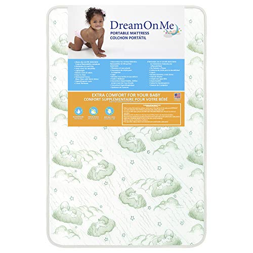 Dream On Me 3” Firm Playmat, Durable Vinyl Cover, Easy Maintenance, Greenguard Gold Environment Safe Playmat