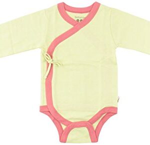 Babysoy Baby Girls' Kimono Bodysuit - Tea - 12-18 Months