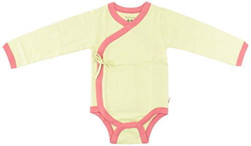 Babysoy Baby Girls' Kimono Bodysuit - Tea - 12-18 Months