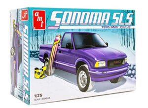 amt 1995 gmc sonoma model kit – 1/25 scale buildable pickup truck for kids and adults