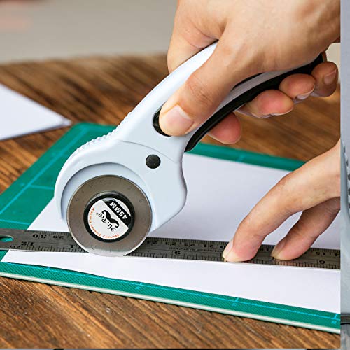 Mr. Pen- Fabric Cutter, Rotary Cutter, 45mm, 1 Extra Blade, Rotary Cutter for Fabric, Leather Cutting Tool, Fabric Rotary Cutter, Rotary Fabric Cutter, Sewing Rotary Cutter, Fabric Cutter Wheel