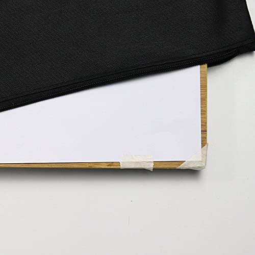 1 Pcs Waterproof Canvas Art Portfolio Bag ,Artist Drawing Tote Bag ,for Putting Student Art Work and Artist Work ,Black, 680mmx530mm