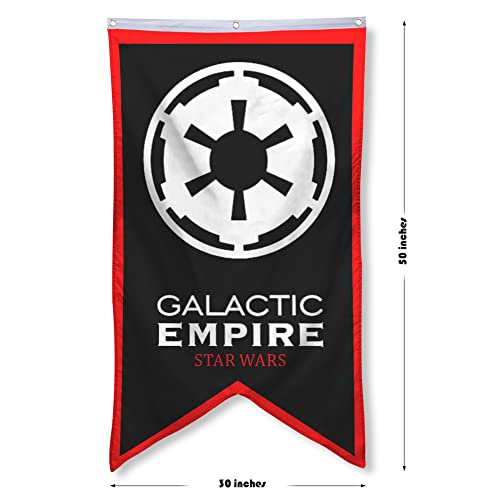 Bayyon The Galactic Empire Banner Flag 30x50 Inch Man Cave Home Office Bed Room Decor (Wars)