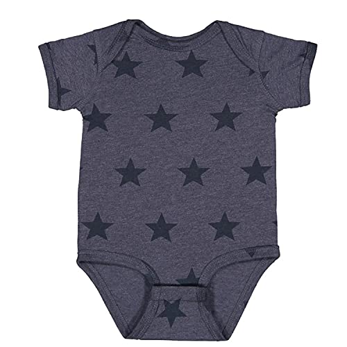 One-Piece Crossed Arms Wakanda Forever 6 Months Navy Blue Star Romper