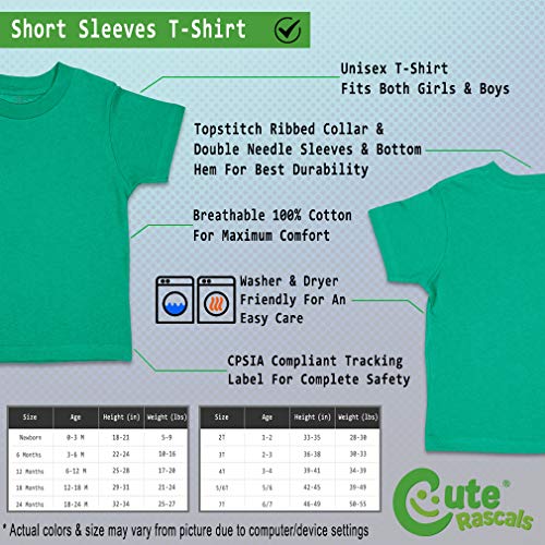 Custom Toddler T-Shirt I Really Love My Grandma Grandmother Cotton Boy & Girl Clothes Funny Graphic Tee Kelly Green Design Only 5 6T