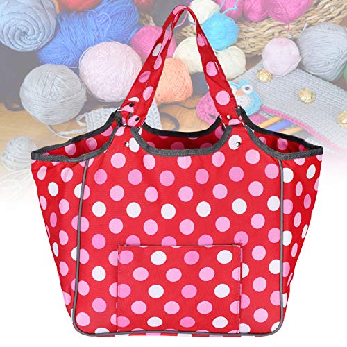 GLOGLOW Knitting Tote Bag, Sewing Machine Carrying Case Household Finishing Storage Tote Bag Portable Dustproof Handbag Knitting Tote Bag Sewing ToolsYarn Storage