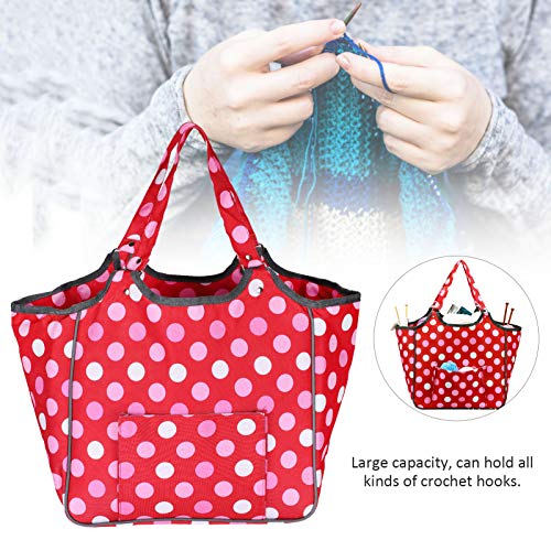 GLOGLOW Knitting Tote Bag, Sewing Machine Carrying Case Household Finishing Storage Tote Bag Portable Dustproof Handbag Knitting Tote Bag Sewing ToolsYarn Storage