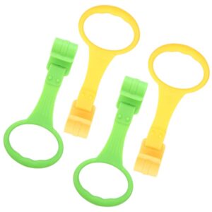 4 pack baby toddler crib pull ring baby bed stand up rings kids walking training tool