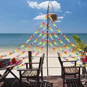 Ecore Fun 8 PCS 10ft Luau Party Supplies Luau Party Decorations Hawaiian Party Decorations Tropical Party Decorations Supplies Flower Banner for Summer Party Decorations, Luau Theme Wedding Decoration