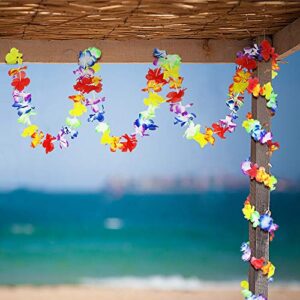 Ecore Fun 8 PCS 10ft Luau Party Supplies Luau Party Decorations Hawaiian Party Decorations Tropical Party Decorations Supplies Flower Banner for Summer Party Decorations, Luau Theme Wedding Decoration