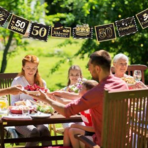 Large 50th Sign Cutouts Banner 50th Anniversary Decoration Party Supplies Door Sign 50 Years Theme Birthday Party Wall Decoration Signs 10 Counts