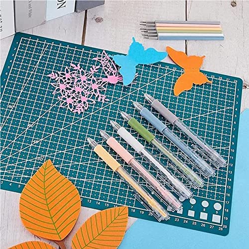 6pc Knife Pen Craft Cutting Tools, Pen Knife for Crafts, Creative Retractable Hobby Knife Pen, Exacto Knife Pen Cute, Thin Blade for Art Paper Scrapbook, Paper Pen Cutter, Pen Cutter Tool