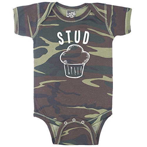 Stud Muffin Funny Baby Boy Bodysuit Infant - Camouflage - Newborn