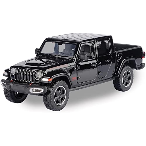 Motormax Toy 2021 Gladiator Rubicon (Closed Top) Pickup Truck Black 124-127 Diecast Model Car by Motormax 79368