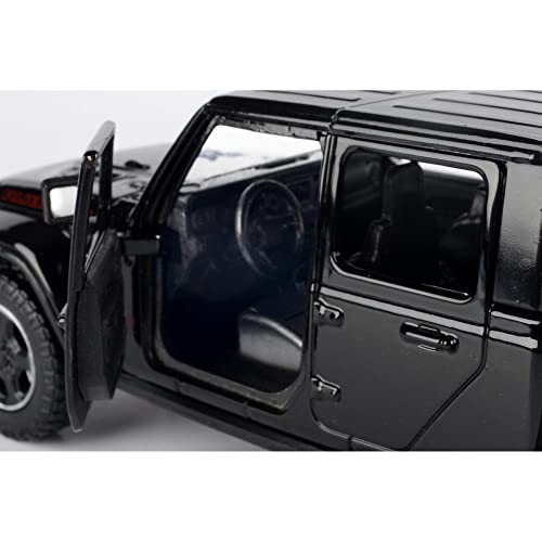 Motormax Toy 2021 Gladiator Rubicon (Closed Top) Pickup Truck Black 124-127 Diecast Model Car by Motormax 79368