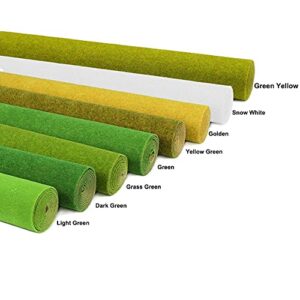 CP138 Artificial Model Grass Mat Trains Grass Green 40 x 100cm or 15.7"x 39"for Decoration Kids Craft Scenery Model DIY