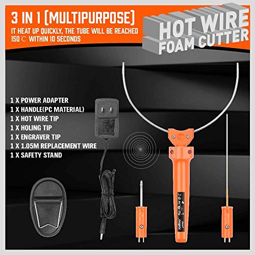 HORUSDY 3-IN-1 Hot Wire Foam Cutter, Foam Cutter Electric Cutting Machine Pen Tools Kit