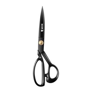 fabric tailor shears professional 12″ heavy duty sewing scissors for leather clothes industrial strength high carbon steel tailor scissors sharp for home, office, dressmaker, costume designer