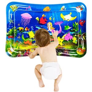 sunshine-mall inflatable tummy premium water mat baby and toddlers is the perfect fun time play activity center your baby’s stimulation growth (70 x 50 cm)