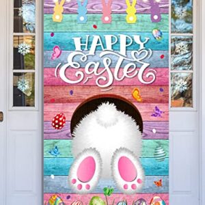 Happy Easter Party Supplies,Easter Party Decoration Spring Theme Decoration (Door Cover)